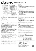 Preview for 4 page of Olympia GO Safe 100 Manual