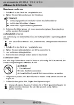 Preview for 8 page of Olympia MC 408.2 Manual