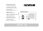 Preview for 1 page of Olympia MEMO 33II Operating Instructions Manual