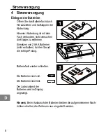 Preview for 8 page of Olympia MEMO88 Operating Instructions Manual