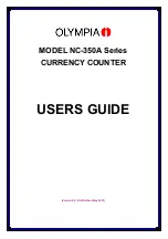 Preview for 1 page of Olympia NC-350A 2MG User Manual