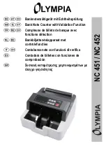 Olympia NC 451 Operating Manual preview