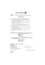 Предварительный просмотр 26 страницы Olympia NL 300 Manual