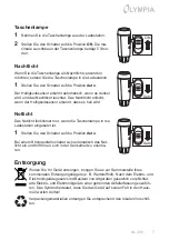 Предварительный просмотр 7 страницы Olympia NL 300 Operating Manual