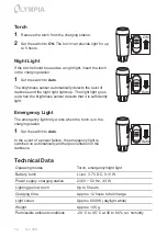 Preview for 12 page of Olympia NL 300 Operating Manual