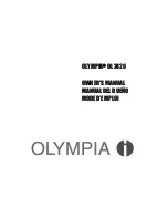 Предварительный просмотр 1 страницы Olympia OL2420 Owner'S Manual