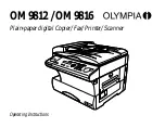 Preview for 1 page of Olympia OM 9812 Operating Instructions Manual