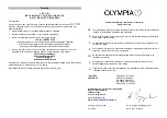 Предварительный просмотр 20 страницы Olympia PS 17 CD Manual Instruction