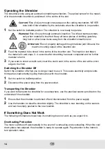 Preview for 14 page of Olympia PS 57 CC Plus Operating Instructions Manual