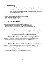 Preview for 8 page of Olympia PS 706.3 CCD Operating Instructions Manual