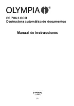 Preview for 50 page of Olympia PS 706.3 CCD Operating Instructions Manual