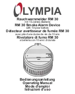 Preview for 1 page of Olympia RM 30 Operating Manual