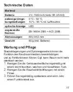 Предварительный просмотр 17 страницы Olympia RM 30 Operating Manual