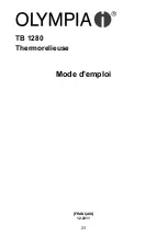 Preview for 23 page of Olympia TB 1280 Operating Instructions Manual