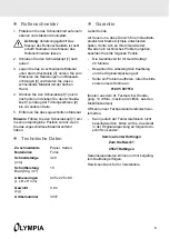 Предварительный просмотр 3 страницы Olympia TR 3210 Operating Manual