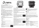 Предварительный просмотр 1 страницы Olympia TV 150 Quick Start Manual