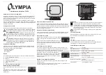 Предварительный просмотр 3 страницы Olympia TV 150 Quick Start Manual