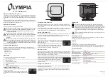Preview for 4 page of Olympia TV 150 Quick Start Manual