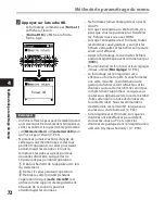 Preview for 72 page of Olympus 140146 - DM 420 2 GB Digital Voice Recorder Mode D'Emploi