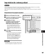 Preview for 107 page of Olympus 140146 - DM 420 2 GB Digital Voice Recorder Mode D'Emploi