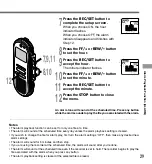 Preview for 29 page of Olympus 141670 - DS 330 Digital Voice Recorder Instructions Manual