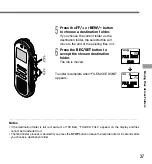 Preview for 37 page of Olympus 141670 - DS 330 Digital Voice Recorder Instructions Manual