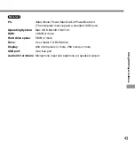 Preview for 43 page of Olympus 141670 - DS 330 Digital Voice Recorder Instructions Manual