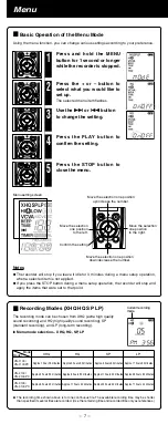 Предварительный просмотр 7 страницы Olympus 141877 - VN 2100 64 MB Digital Voice Recorder Instructions Manual