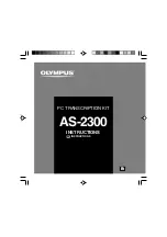 Olympus 147475 - AS 2300 PC Transcription Instructions Manual предпросмотр