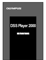 Предварительный просмотр 1 страницы Olympus 2000 Instructions Manual