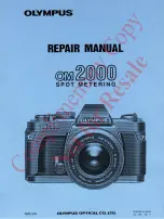 Предварительный просмотр 1 страницы Olympus 2000 Repair Manual