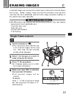 Предварительный просмотр 77 страницы Olympus 202192 - Ultra Zoom Accessory Instructions Manual