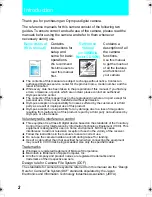 Preview for 2 page of Olympus 225465 - Stylus 410 Digital Camera Basic Manual