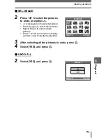 Preview for 71 page of Olympus 225625 - Stylus 800 Digital Camera Advanced Manual