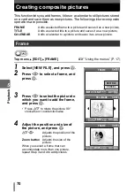 Preview for 70 page of Olympus 225690 - Stylus 600 6MP Digital Camera Advanced Manual