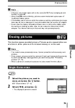 Preview for 79 page of Olympus 225690 - Stylus 600 6MP Digital Camera Advanced Manual