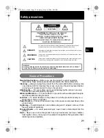 Предварительный просмотр 21 страницы Olympus 225835 Basic Manual