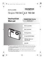 Olympus 226090 - Stylus 790 SW Digital Camera Instruction Manual preview