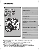 Preview for 1 page of Olympus 262041 Instruction Manual