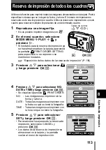 Предварительный просмотр 114 страницы Olympus 300 Digital - Stylus 300 3.2 MP Digital... Manual De Consulta