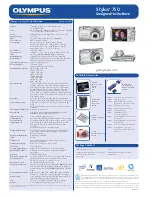 Preview for 2 page of Olympus 750-GP1 - Stylus 750 7.1 MP 5X Optical Zoom All Weather Specifications