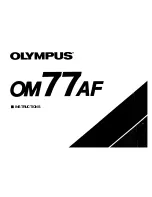 Предварительный просмотр 1 страницы Olympus 77AF Instructions Manual