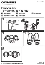 Olympus 8 x 42 PRO User Manual preview