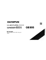 Olympus 800 - Superzoom 800 Instructions Manual preview