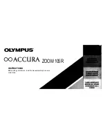 Olympus Accura Zoom 105R Instructions Manual preview