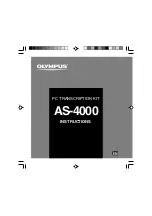 Preview for 1 page of Olympus AS-4000 Instructions Manual