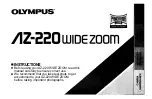 Olympus AZ-220 WIDE ZOOM Instructions Manual preview