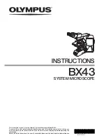 Olympus BX43 Instructions Manual preview