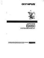 Olympus BX60 Instructions Manual preview