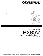 Olympus BX60M Instructions Manual preview